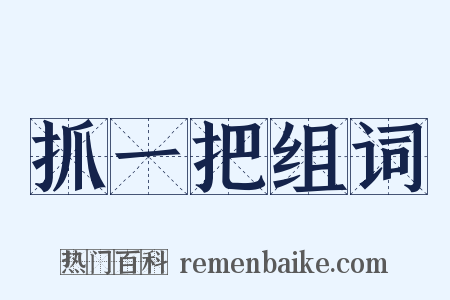 抓一把组词是什么意思的图片